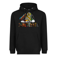Black steppin into juneteenth Heavyweight Hoodie - SublimationCraftShop