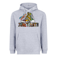 Heather Grey steppin into juneteenth Heavyweight Hoodie - SublimationCraftShop