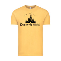 Vintage Mustard desantis world anti woke corporation political t shirt Vintage Tee - baoMotion