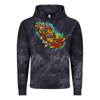 Cloud Black Mexico Map with Leopard and Sunflowers Vintage Hoodie - texasbilliewilder