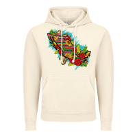 Vintage Artic Mexico Map with Leopard and Sunflowers Vintage Hoodie - texasbilliewilder