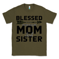 Army Green Blessed Mom And Sister Classic Tee - Bettercallsaul