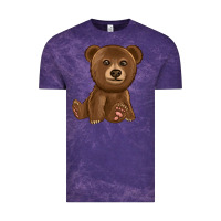 Cloud Purple bear Vintage Tee - texasbilliewilder