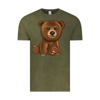 Vintage Olive bear Vintage Tee - texasbilliewilder