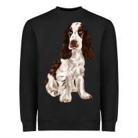 Black english cocker spaniel Heavyweight Sweatshirt - FaDigitalArtStudio