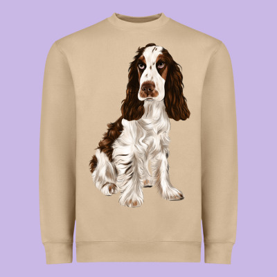 English Cocker Spaniel Heavyweight Sweatshirt Designed By Fadigitalartstudio