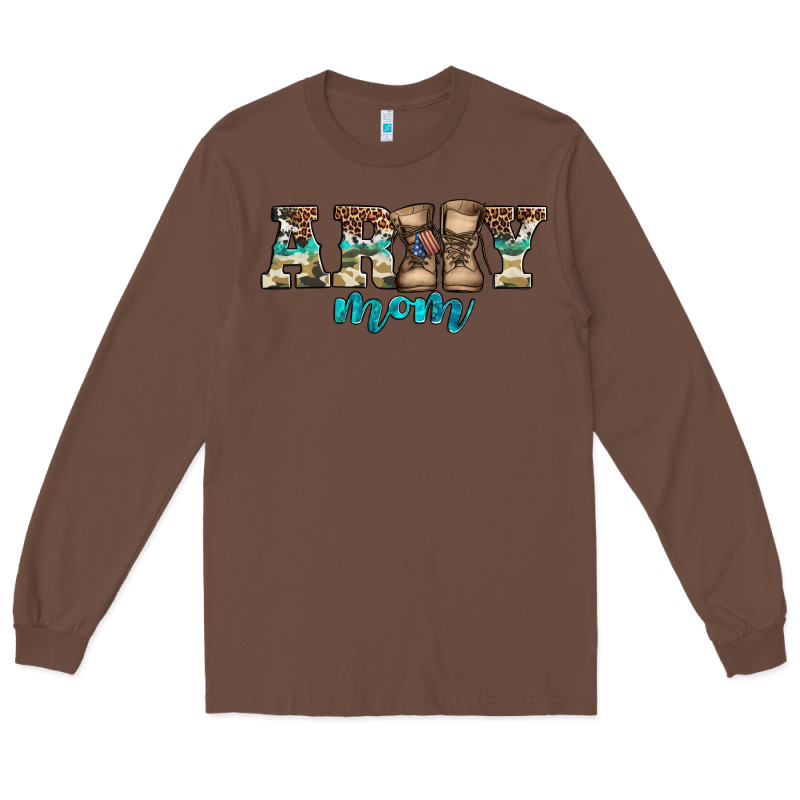 Western Camo Pattern Army Mom Long Sleeve Tee by Jasminsmagicworld | Teevron