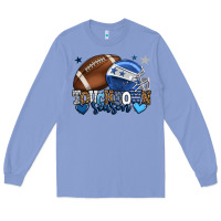 Colony Blue Touchdown season American Football blue team color Long Sleeve Tee - HowdyJamesFarm