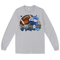 Moon Dust Touchdown season American Football blue team color Long Sleeve Tee - HowdyJamesFarm