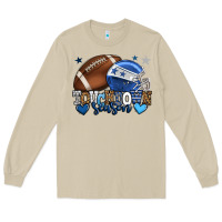 Mushroom Touchdown season American Football blue team color Long Sleeve Tee - HowdyJamesFarm