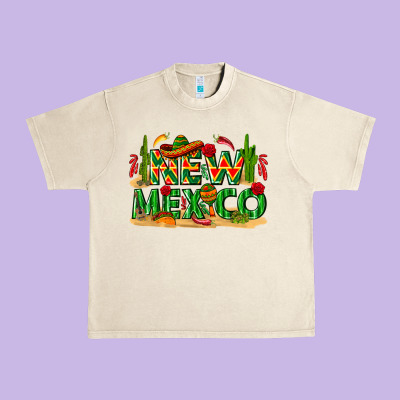 New Mexico Urban Heavy Tee Designed By Texasbilliewilder