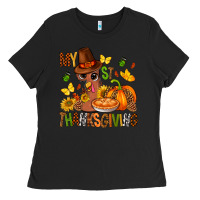 Black my first thanksgiving bbs Ladies Tee - BundleAndBundleShop