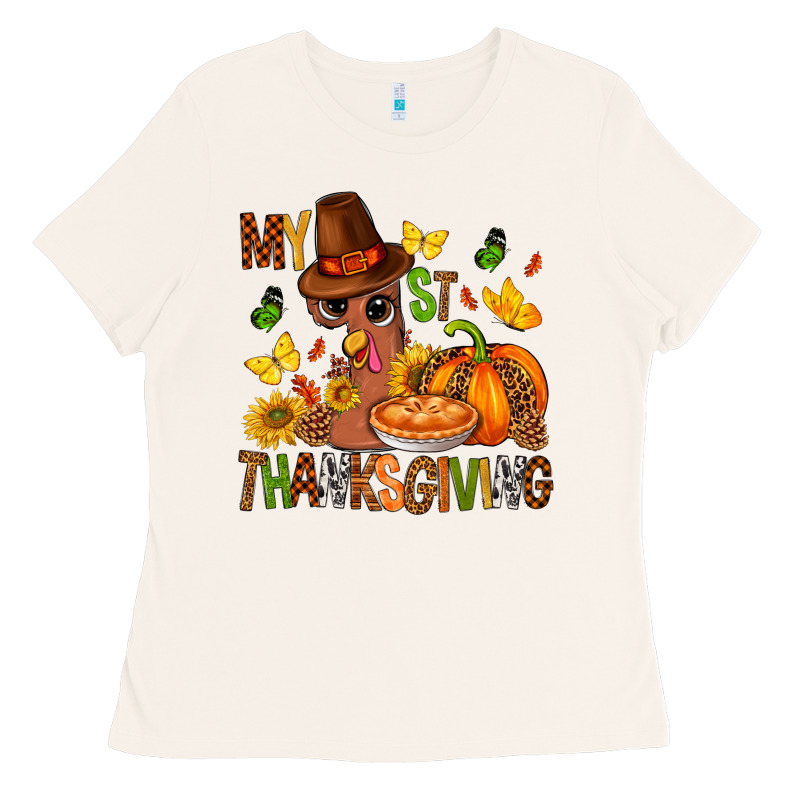 My First Thanksgiving Bbs Ladies Tee by BundleAndBundleShop | Teevron