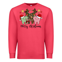 Cardinal merry christmas tooth Premium Sweatshirt - CowhideDigitalArt