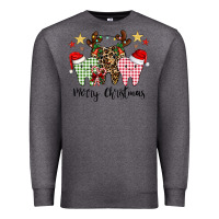 Charcoal Heather merry christmas tooth Premium Sweatshirt - CowhideDigitalArt