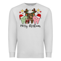 Dove Grey merry christmas tooth Premium Sweatshirt - CowhideDigitalArt