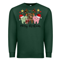 Sports Green merry christmas tooth Premium Sweatshirt - CowhideDigitalArt