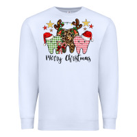 White merry christmas tooth Premium Sweatshirt - CowhideDigitalArt