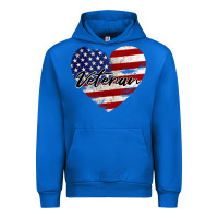 Cobalt veteran heart american flag Urban Hoodie - BarkalooDesign