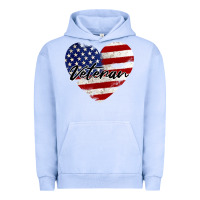 Pigment Grape Ice veteran heart american flag Urban Hoodie - BarkalooDesign