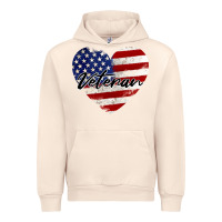 Sandshell veteran heart american flag Urban Hoodie - BarkalooDesign