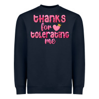 Navy Thanks for tolerating me Valentine's Day Heavyweight Sweatshirt - FaDigitalArtStudio