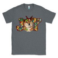 Charcoal Heather shiba inu christmas joy Classic Tee - RanaPortraitStore