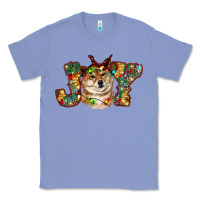 Colony Blue shiba inu christmas joy Classic Tee - RanaPortraitStore