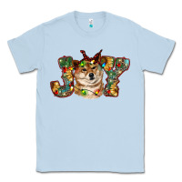 Dusty Blue shiba inu christmas joy Classic Tee - RanaPortraitStore