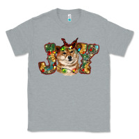 Heather Grey shiba inu christmas joy Classic Tee - RanaPortraitStore