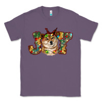 Lavender shiba inu christmas joy Classic Tee - RanaPortraitStore