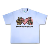 Grape Ice peace love pitbull Urban Heavy Tee - JahusDesignShop