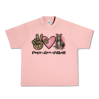 Salmon peace love pitbull Urban Heavy Tee - JahusDesignShop
