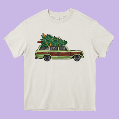 Christmas Vacation Car Heavy Core Tee Designed By Maliassmallbusiness