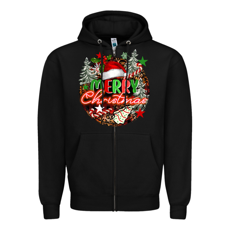 Merry Christmas Zipper Hoodie by FaDigitalArtStudio | Teevron