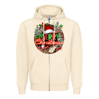 Sandshell Merry christmas Zipper Hoodie - FaDigitalArtStudio