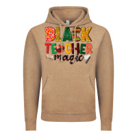 Vintage Coffee black teacher magic Vintage Hoodie - NancyCooperArtShop