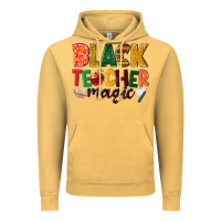 Vintage Mustard black teacher magic Vintage Hoodie - NancyCooperArtShop