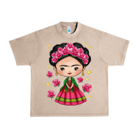 French Oak Mexican Girl Urban Heavy Tee - texasbilliewilder