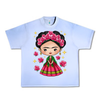 Grape Ice Mexican Girl Urban Heavy Tee - texasbilliewilder