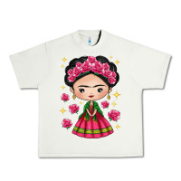 Pistachio Mexican Girl Urban Heavy Tee - texasbilliewilder