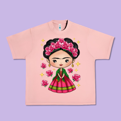 Mexican Girl Urban Heavy Tee Designed By Texasbilliewilder