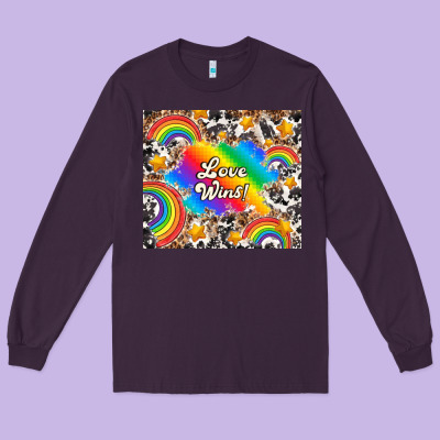 Love Wins Long Sleeve Tee Designed By Tumblerdesignbyshophia