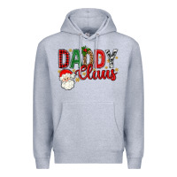 Heather Grey Western Daddy Claus Premium Hoodie - BundleAndBundleShop
