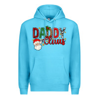 Ocean Blue Western Daddy Claus Premium Hoodie - BundleAndBundleShop