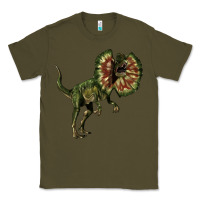 Army Green Dilophosaurus Classic Tee - LillyAllenDesigns