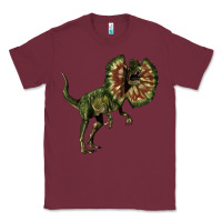 Burgundy Dilophosaurus Classic Tee - LillyAllenDesigns