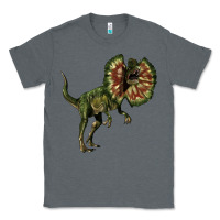 Charcoal Heather Dilophosaurus Classic Tee - LillyAllenDesigns