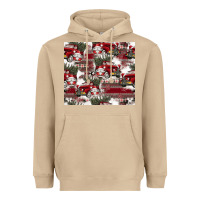 Mushroom vintage christmas car pattern Heavyweight Hoodie - CowhideDigitalArt