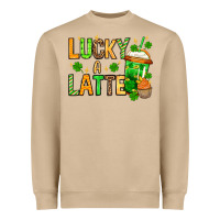 Mushroom St. Patrick's Lucky a latte Heavyweight Sweatshirt - OliviaCreatesArt